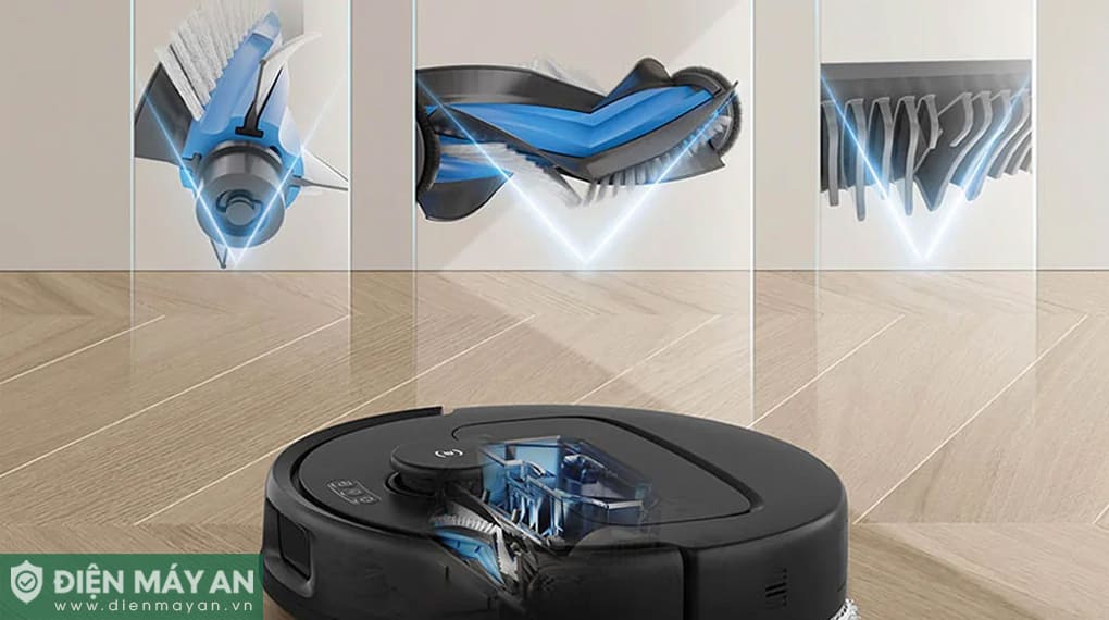 Robot hút bụi lau nhà Ecovacs N30 PRO OMNI - Đen